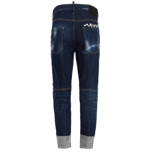 Dsquared2 S74Lb1154 S30342 Sailor Jean 470 Blue Navy Jeans Mens