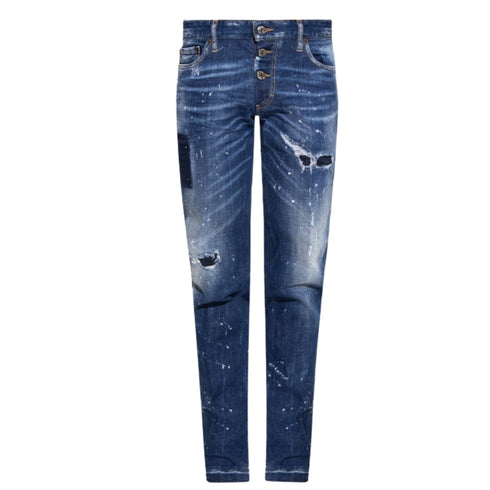 Dsquared2 S74Lb1163 S30342 Slim Jean 470 Blue Navy Jeans Mens