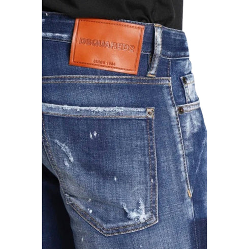Dsquared2 S74Lb1163 S30342 Slim Jean 470 Blue Navy Jeans Mens