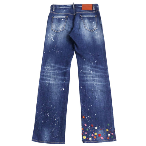 Dsquared2 S74Lb1164 S30342 Roadie Jean 470 Blue Navy Jeans Mens