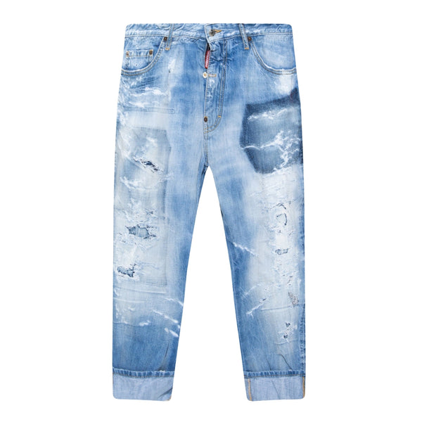 Dsquared2 S74Lb1174 S30309 Big Brother Jean 470 Blue Navy Jeans Mens