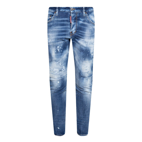 Dsquared2 S74Lb1178 S30789 Sexy Twist Jean 470 Blue Navy Jeans Mens - Style Centre Wholesale