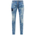 DSQUARED2 Cool Guy Jean Patchwork Denim Blue Jeans W40