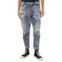 DSQUARED2 Worn Patchwork Relaxed Fit Blue Jeans W34