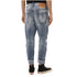 DSQUARED2 Worn Patchwork Relaxed Fit Blue Jeans W34