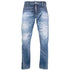 DSQUARED2 Sexy Twist Jean Destroyed Reinforced Paint Splash Blue Jeans W30