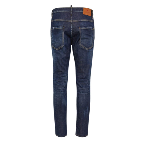 Dsquared2 Dark Clean Wash Skater Jeans Navy Blue W28
