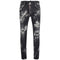 DSQUARED2 Super Twinky Jean Destroyed Paint Effect Black Jeans W28