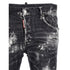 DSQUARED2 Super Twinky Jean Destroyed Paint Effect Black Jeans W28