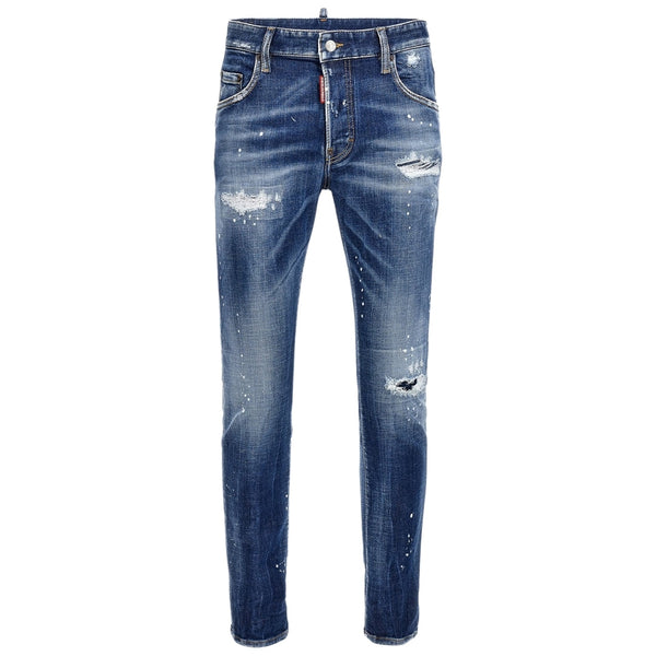 DSQUARED2 Super Twinky Jean Reinforced Worn Denim Wash Blue Jeans W30