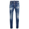 DSQUARED2 Super Twinky Jean Reinforced Worn Denim Wash Blue Jeans W30