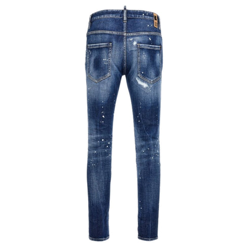 DSQUARED2 Super Twinky Jean Reinforced Worn Denim Wash Blue Jeans W30