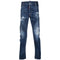 DSQUARED2 Tikdy Biker Jean Worn Reinforced Wash Blue Jeans W30