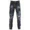 DSQUARED2 Tidy Biker Jean Worn Faded Style Black Jeams W28