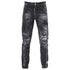 DSQUARED2 Tidy Biker Jean Worn Faded Style Black Jeams W28