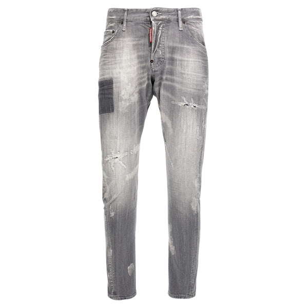 DSQUARED2 Sexy Twist Jeans Worn Faded Style Grey Jeans W28