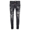 DSQUARED2 Super Twinky Jean Black Diamond Destroyed Wash Black Jeans W30