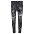 DSQUARED2 Super Twinky Jean Black Diamond Destroyed Wash Black Jeans W30