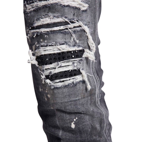 DSQUARED2 Super Twinky Jean Black Diamond Destroyed Wash Black Jeans W30