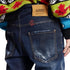 DSQUARED2 Skater Jean Dark Monster Maze Wash Blue Jeans W32