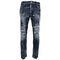 Dsquared2 Skater Jean Reinforced Ripped Paint Splatter Black Wash Jeans S74Lb1430 S30503 900
