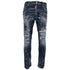 Dsquared2 Skater Jean Reinforced Ripped Paint Splatter Black Wash Jeans S74Lb1430 S30503 900