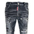 Dsquared2 Skater Jean Reinforced Ripped Paint Splatter Black Wash Jeans S74Lb1430 S30503 900