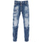 Dsquared2 Tidy Biker Jean Paint Splash Reinforced Ripped Blue Jeans S74Lb1438 S30872 470