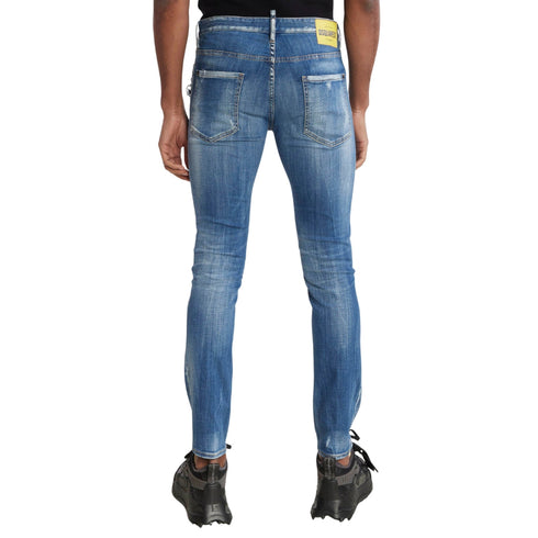 DSQUARED2 Cool Guy Jean Reinforced Distressed Effect Blue Jeans W28