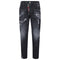 Dsquared2 Skater Jean Ripped Thighs Paint Splatter Black Wash Jeans S74Lb1451 S30357 900