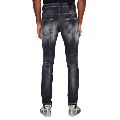 Dsquared2 Black Jet Set Wash Skater Jeans W32