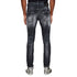 Dsquared2 Black Jet Set Wash Skater Jeans W32