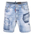 Dsquared2 Marine Shorts Light Blue Denim Shorts W34