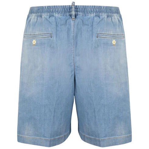 DSQUARED2 Relaxed Fit Light Blue Denim Shorts W34