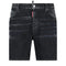 DSQUARED2 Black Faded Denim Shorts W34