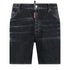 DSQUARED2 Black Faded Denim Shorts W34