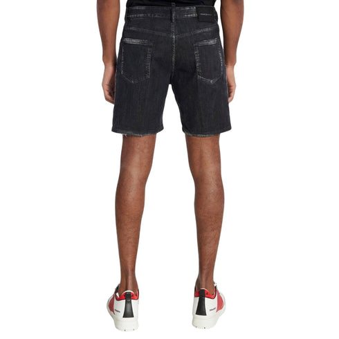 DSQUARED2 Black Faded Denim Shorts W34