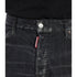 DSQUARED2 Black Faded Denim Shorts W34