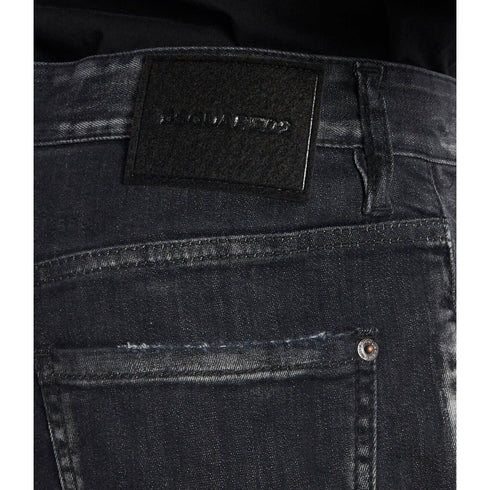 DSQUARED2 Black Faded Denim Shorts W34