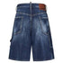 Dsquared2 Dark Semplice Carpenter Shorts Navy Blue W30