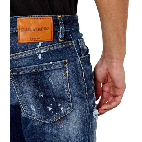 Dsquared2 Medium Easy Wash Marine Shorts Navy Blue W30