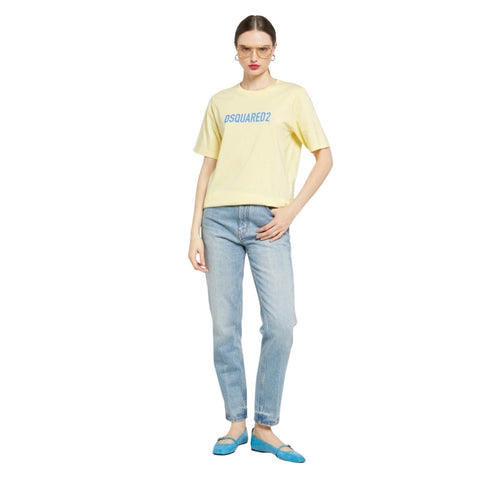 DSQUARED2 Eco Dyed Easy Yellow T-Shirt XS