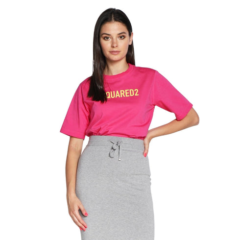 DSQUARED2 Eco Dyed Easy Hot Pink T-Shirt M
