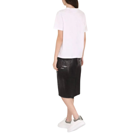 DSQUARED2 Logo Print Crew Neck White T-Shirt S
