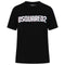 DSQUARED2 Logo Print Crew Neck Black T-Shirt XXS