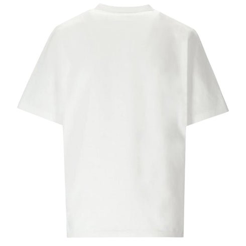 DSQUARED2 Pixel Leaf Logo Print Crew Neck White T-Shirt S