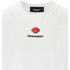DSQUARED2 Pixel Leaf Logo Print Crew Neck White T-Shirt S