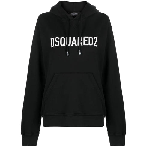 DSQUARED2 Cool Fit Brand Logo Black Hoodie S