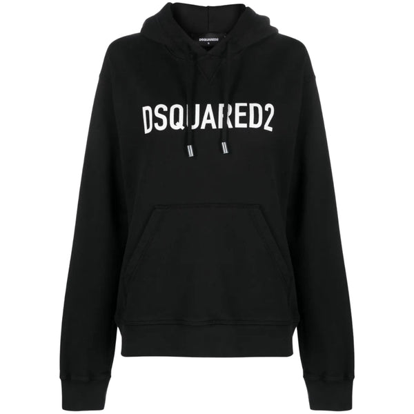 DSQUARED2 Cool Fit Brand Logo Black Hoodie S