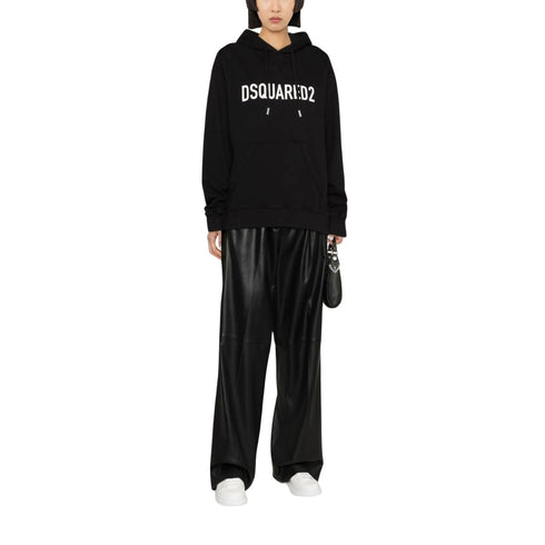 DSQUARED2 Cool Fit Brand Logo Black Hoodie S